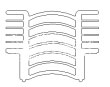 アルミ押出形材ヒートシンク